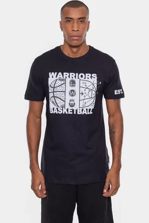 AmazonBasics Camiseta Straight Up Golden State Warriors Preta