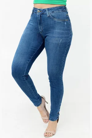 Bermuda Jeans Masculina Skinny Básica Azul Noite Anticorpus