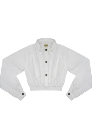 Look Jeans Infantil - Camisa Juvenil Cropped