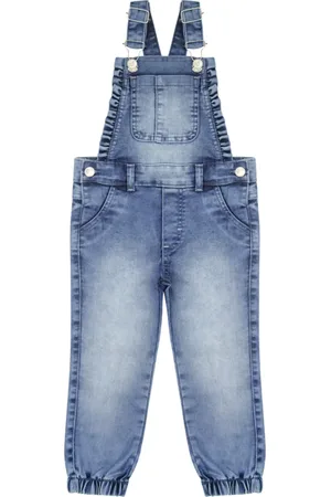 Look Jeans Infantil - Jardineira Calça Jeans