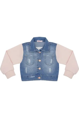 Look Jeans Infantil - Jaqueta c/ Moletom Jeans