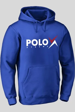 Polo Blu Moletom Unissex De Frio Com Bolso e Capuz Polo Xtreme Marinho