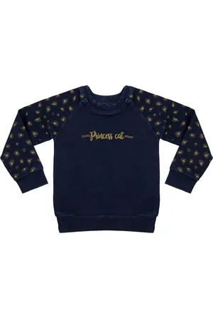 Look Jeans Infantil - Blusão Moletom Jeans