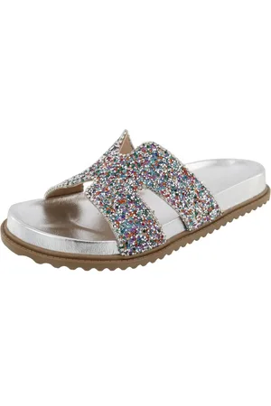 Agnes Veronez Sandalia Papete H Miçangas Pedraria Strass Cristais Fino Colorido Lançamento Verão 2023 Multicolor