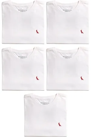 Reserva Infantil - Kit 5 Camisetas Brasa Pica Pau Bordado