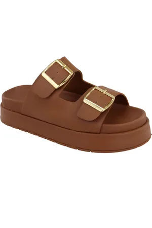 KUENTO SHOES Papete Rasteira Sandalia Flatform Sola Alta Lançamento