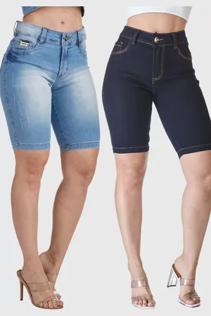 HNO Jeans Kit 2 Bermudas Jeans Ciclista Confort