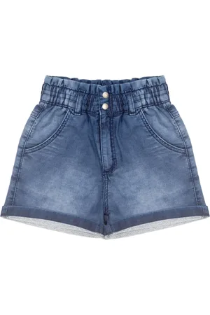 Look Jeans Infantil - Shorts Juvenil Moletom Jeans