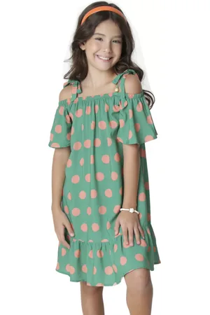 Look Jeans Infantil - Vestido Juvenil Viscose
