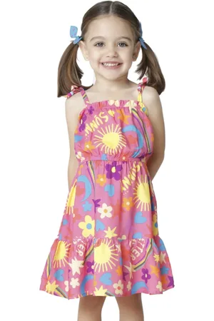 Look Jeans Infantil - Vestido Alcinha Estampado Summer