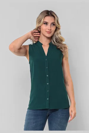 Intens Camisa Sem Manga Viscose Liso