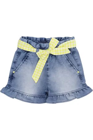 Look Jeans Infantil - Shorts c/ Cinto Jeans
