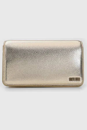SANTA LOLLA Bolsa Metalizada Dourada