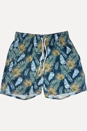 Sergio K. Short Masculino Beachwear Tropical Palm Peel