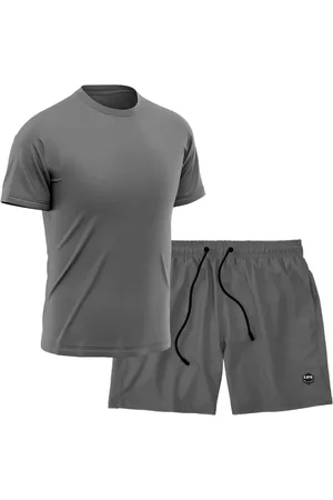 Life Kit Short + Camiseta Dry Treino Fitness Academia Bermuda Camisa Praia Esporte