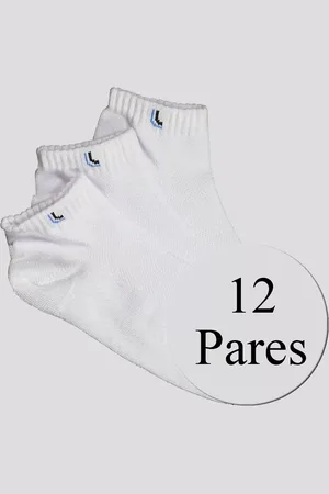 LUPO Kit Meia Walk Cano Curto 12 Pares Branca