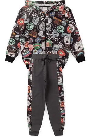 Molekada Infantil - Conjunto Jaqueta Menino Com Capuz E Calça Em Moletom Explorador
