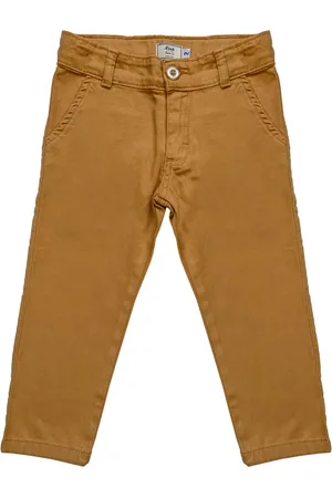 Look Jeans Infantil - Calça Alfaiataria Ferrugem