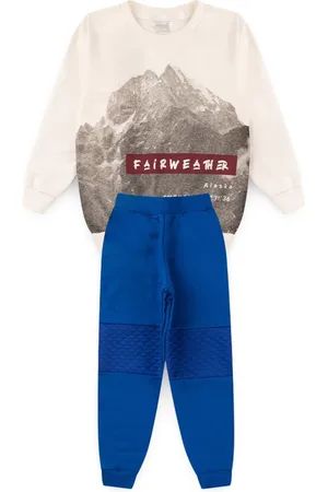 Molekada Infantil - Conjunto Blusão Menino E Calça Em Moletom
