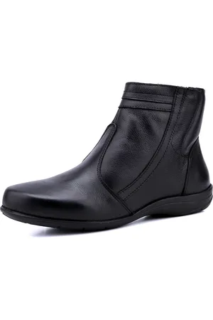 Mr. Gutt Bota Rasteira Mr Gutt Couro Cano Curto