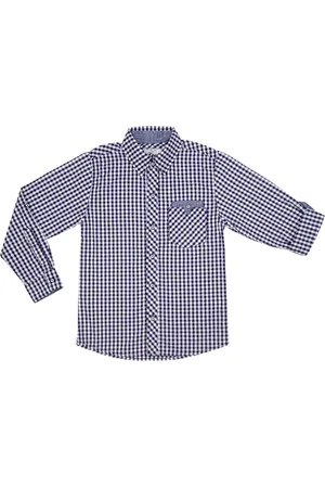 Look Jeans Infantil - Camisa Juvenil Manga Longa Xadrez