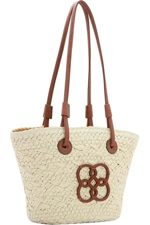 CHENSON Bolsa Feminina Palha Ombro Media Praia Piscina Verão 3184578