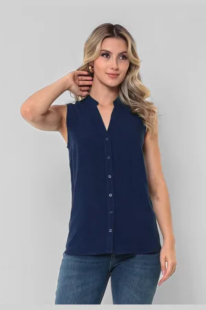 Intens Camisa Sem Manga Viscose Liso