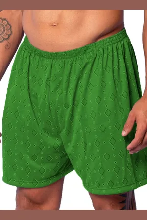 Gabi Samba Canção Malha Elegante Cueca Confortável Calção Masculino Verde