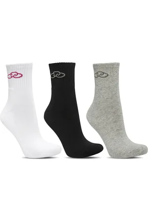 OLYMPIKUS Meia Cano Médio pacote c/ 3 pares Feminino 33-38