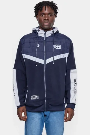Ecko Moletom Canguru Aberto Marinho