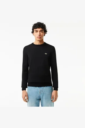 Lacoste Suéter masculino Gola Redonda de Algodão Orgânico