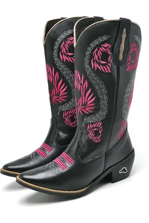 Duda Machado Bota Country Texana Feminina Preta