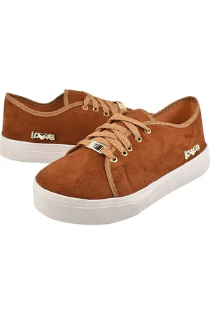 Tati Ana calçados Tênis Casual Feminino Love Moda Confortável