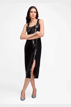 Michael Kors Vestido Midi Com Lantejoulas Mh381wzbs6001