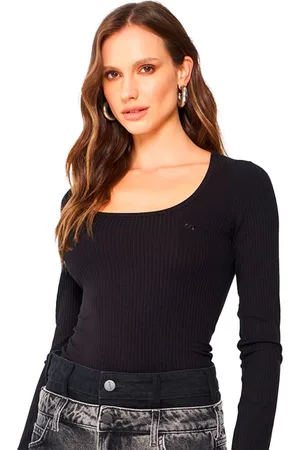 Colcci Blusa Canelada Slim OU24C Feminino