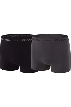 TRIFIL Kit com 2 Cuecas Boxer 0277 +Cinza