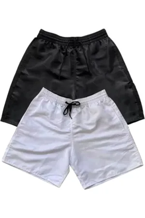 Relaxado Kit 2 Shorts Masculinos Básicos Tactel Bermuda Moda Praia Básica Fitness Mix Cores