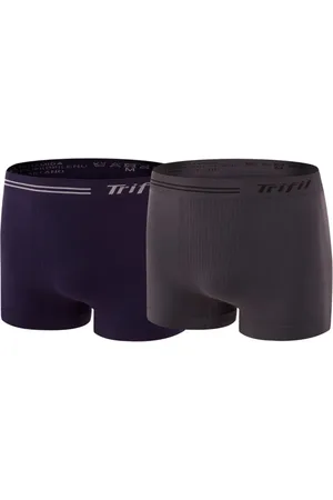 TRIFIL Kit com 2 Cuecas Boxer 0277 +Marinho
