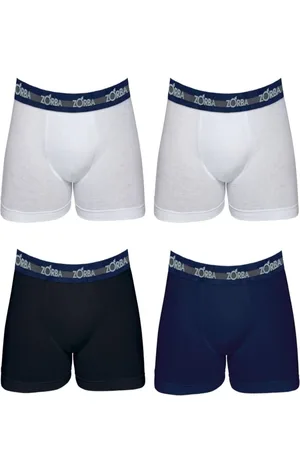 Zorba Kit/4 Cueca Boxer 0702-0 Branca
