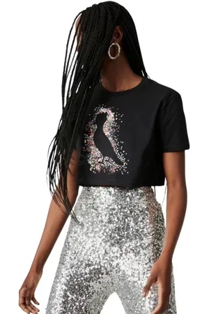 Reversa Camiseta Cropped Pica Pau Estrelas
