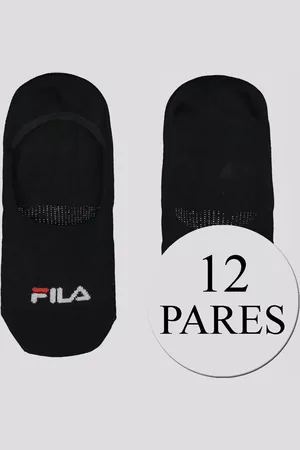 Fila Kit Meia 12 Pares Cano Invisível