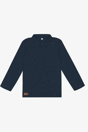 TRICK NICK Infantil - Camisa Listrada Manga Longa