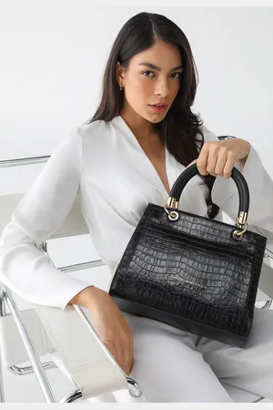 Jorge bischoff Bolsa Tiracolo Croco Preta