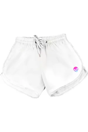 Relaxado Short Feminino Moda Praia Tactel Estampado