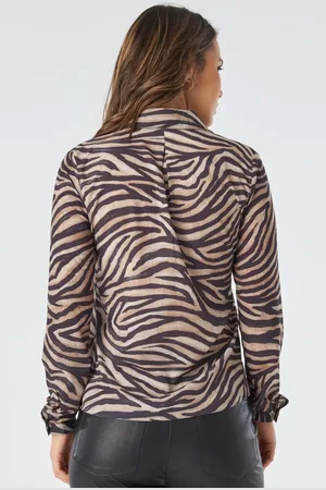 PKS Camisa Manga Longa Animal Print