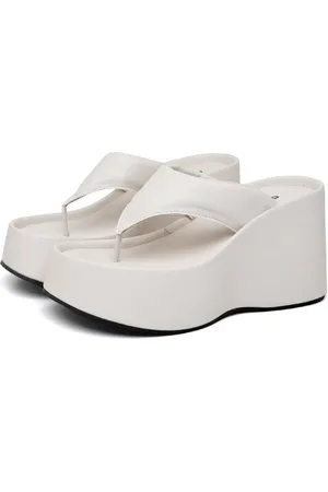 DUBUY Tamanco Papete Chinela Feminino 2100FG Off-White