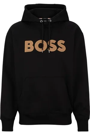 HUGO BOSS Moletom Com Caimento Largo Em Algodão Orgânico Com Aplique De Logotipo