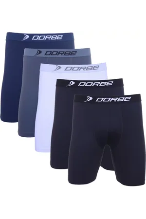 Dorbe Kit 5 Cuecas Long Leg Poliamida Neutro