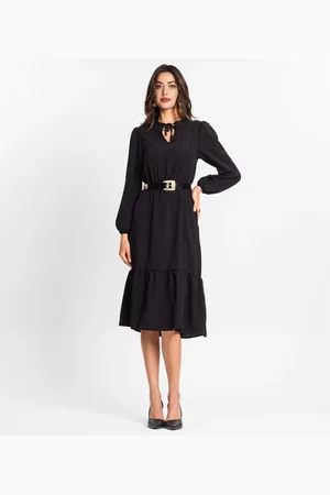 Endless Vestido Midi Feminino Manga Longa