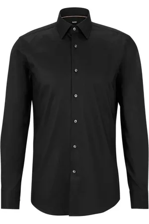 HUGO BOSS Camisa Slim Fit Em Popeline De Algodão Easy Iron